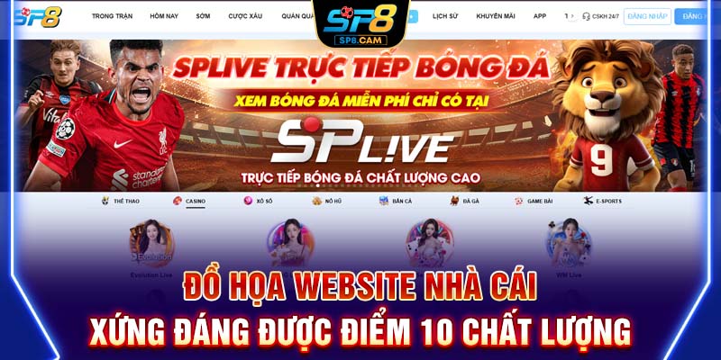 Đồ họa website nhà cái xứng đáng được điểm 10 chất lượng